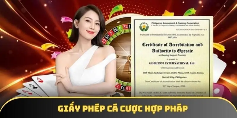 Giấy phép cá cược hợp pháp