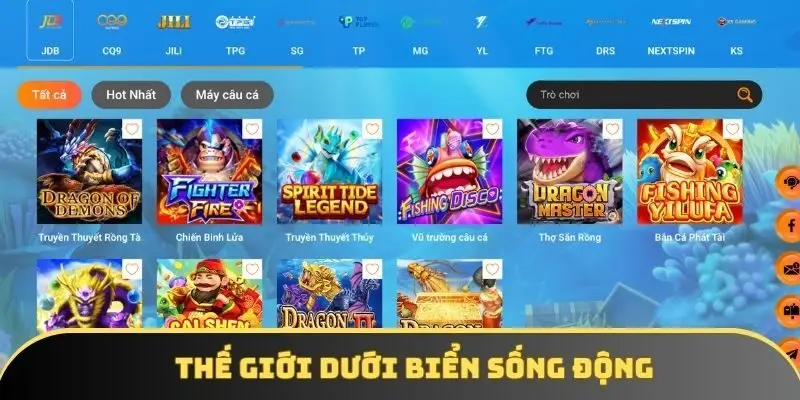 Thế giới dưới biển sống động
