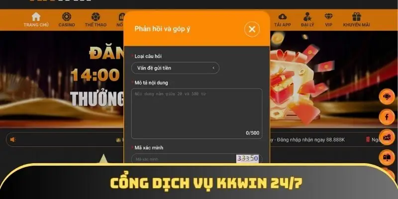 Cổng dịch vụ KKWIN 24/7